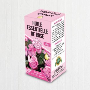 زيت الورد العطري (Huile Essentielle de Rose) – 10 مل